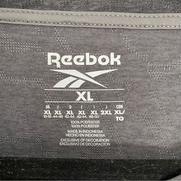 Charcoal Reebok Speedwick Athletic Shirt - Picture 9 of 10